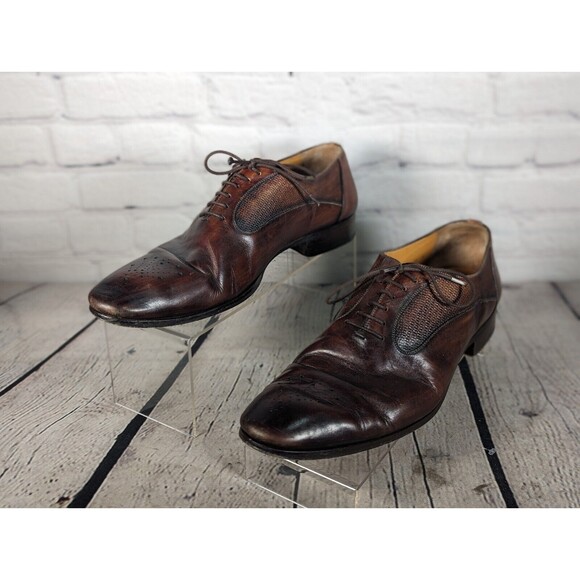 Magnanni 23272 Laredo Whole Cut Oxfords, Cognac Brown Leather Size 15 M main image 6